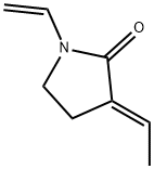1-ETHENYL-3-ETHYLIDENE-2-PYRROLIDONE(E-) 구조식 이미지