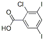 2-chloro-3,5-diiodobenzoic acid Structure