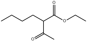 Ethyl 2-acetylhexanoate 구조식 이미지