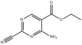 5-Pyrimidinecarboxylicacid,4-amino-2-cyano-,ethylester(8CI) Structure