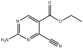 5-Pyrimidinecarboxylicacid, 2-амин-4-циано-, этиловый эфир (8CI) структурированное изображение