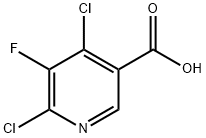 E4,6-Dichloro-5-fluoronicotinic acid 구조식 이미지