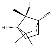 [1R,4S,7R,(+)]-1,3,3,7-Tetramethyl-2-oxabicyclo[2.2.1]heptane 구조식 이미지