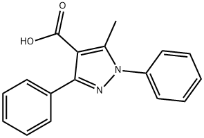 5-메틸-1,3-디페닐-1H-피라졸-4-카르복실산 구조식 이미지
