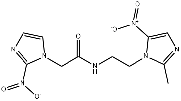 2-[3-[2-(2-methyl-5-nitro-imidazol-1-yl)ethyl]-2-nitro-2H-imidazol-1-y l]acetamide Structure