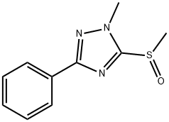 1H-1,2,4-Triazole, 1-methyl-5-(methylsulfinyl)-3-phenyl- Structure