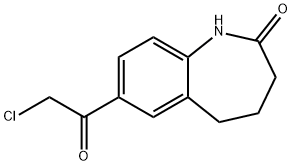 7-(chloroacetyl)-1,3,4,5-tetrahydro-2H-1-benzazepin-2-one Structure