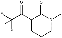 2-Piperidinone, 1-methyl-3-(trifluoroacetyl)- (9CI) Structure