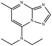 7-(DIETHYLAMINO)-5-METHYL-S-TRIAZOLO[1,5-A]PYRIMIDINE 구조식 이미지