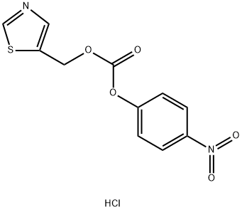 ((5-Thiazolyl)methyl)-(4-nitrophenyl)carbonate hydrochloride Structure