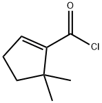 1-Cyclopentene-1-carbonyl chloride, 5,5-dimethyl- (9CI) Structure