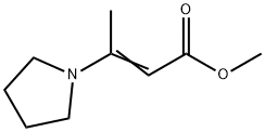 3-Pyrrolizino-2-butenoic acid methyl ester Structure