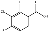 3-Chloro-2,4-difluorobenzoic acid Structure