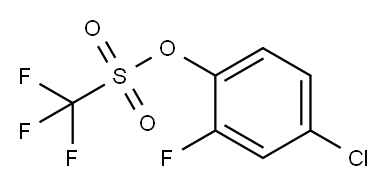 4-Chloro-2-fluorophenyl trifluoromethanesulphonate Structure