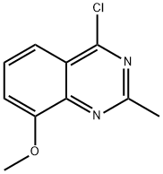 4-CHLORO-8-METHOXY-2-METHYL-QUINAZOLINE Structure