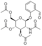 2'-FORMYLPHENYL 2-ACETAMIDO-3,4,6-TRI-O-ACETYL-2-DEOXY-BETA-D-GLUCOPYRANOSIDE Structure