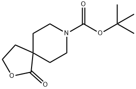 tert-butyl 1-oxo-2-oxa-8-azaspiro[4.5]decane-8-carboxylate 구조식 이미지