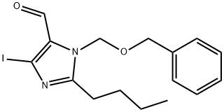 1-Benzyloxymethyl-2-butyl-4-iodoimidazole-5-carboxaldehyde Structure