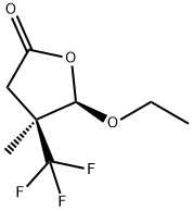 2(3H)-Furanone,5-ethoxydihydro-4-methyl-4-(trifluoromethyl)-,cis-(9CI) 구조식 이미지