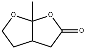 3a,4,5,6a-Tetrahydro-6a-methylfuro[2,3-b]furan-2(3H)-one 구조식 이미지