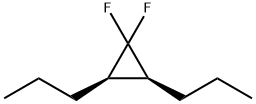 Cyclopropane, 1,1-difluoro-2,3-dipropyl-, cis- (9CI) Structure