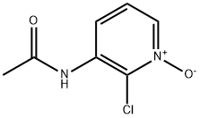 아세트아미드,N-(2-클로로-1-옥시도-3-피리디닐)- 구조식 이미지