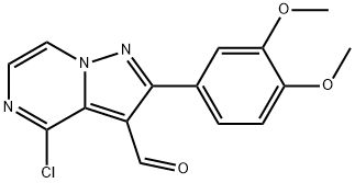 4-Chloro-2-(3,4-dimethoxyphenyl)pyrazolo[1,5-a]pyrazine-3-carbaldehyde Structure