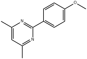 4,6-디메틸-2-(4-메톡시페닐)피리미딘 구조식 이미지