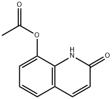 (2-옥소-1H-퀴놀린-8-일)아세테이트 구조식 이미지