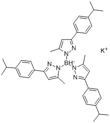 POTASSIUM HYDROTRIS(3-(4-CUMENYL)-5-METHYLPYRAZOL-1-YL)BORATE 구조식 이미지