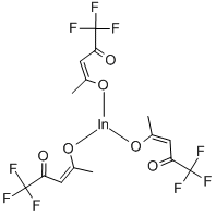 INDIUM TRIFLUOROACETYLACETONATE 구조식 이미지