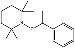 2,2,6,6-TETRAMETHYL-1-(1-PHENYLETHOXY)PIPERIDINE 구조식 이미지