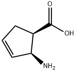 3-Cyclopentene-1-carboxylicacid,2-amino-,(1R-cis)-(9CI) Structure