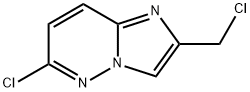 Imidazo[1,2-b]pyridazine, 6-chloro-2-(chloromethyl)- 구조식 이미지
