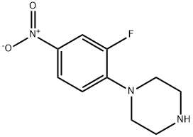 1-(2-Fluoro-4-nitrophenyl)piperazine 구조식 이미지