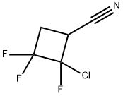 1,1,2-TRIFLUORO-2-CHLORO-3-CYANO CYCLOBUTANE Structure