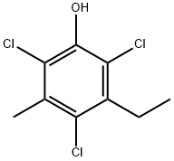 2,4,6-TRICHLORO-3-ETHYL-5-METHYL-PHENOL Structure