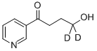 4-Hydroxy-1-(3-pyridyl)-1-butanone-4,4-d2 구조식 이미지