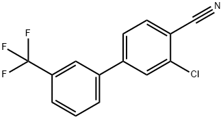 2-Chloro-4-[3-(trifluoroMethyl)phenyl]benzonitrile Structure