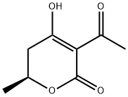 2H-Pyran-2-one, 3-acetyl-5,6-dihydro-4-hydroxy-6-methyl-, (S)- (9CI) 구조식 이미지