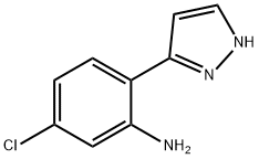 5-chloro-2-(1H-pyrazol-5-yl)aniline(SALTDATA: FREE) 구조식 이미지