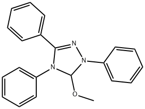 5-METHOXY-1,3,4-TRIPHENYL-4,5-DIHYDRO-1H-1,2,4-TRIAZOLIN Structure