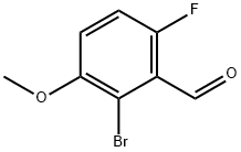 2-BROMO-6-FLUORO-3-METHOXYBENZALDEHYDE Structure