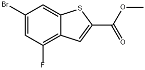 6-BROMO-4-FLUORO-BENZO[B]THIOPHENE-2-CARBOXYLIC ACID METHYL ESTER Structure