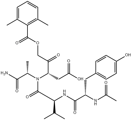 AC-YVAD-2,6-DIMETHYLBENZOYLOXYMETHYLKETONE 구조식 이미지