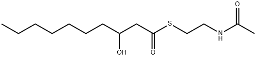 3-하이드록시데칸산N-아세틸시스테아민티오에스테르 구조식 이미지