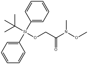 2-((tert-Butyldiphenylsilyl)oxy)-N-methoxy-N-methylacetamide Structure
