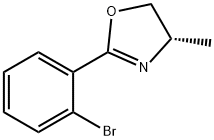 (S)-2-(2-브로모페닐)-4-메틸-4,5-디히드로옥사졸 구조식 이미지