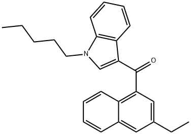 (3-Ethylnaphthalen-1-yl)(1-pentyl-1H-indol-3-yl)methanone Structure