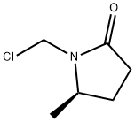(R)-1-(클로로메틸)-5-메틸-2-피롤리디논 구조식 이미지